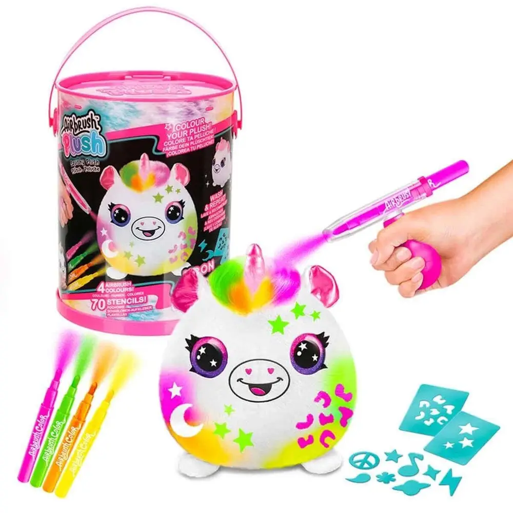 45523 Airbrush Peluş Neon Boyama Seti -Sunman 2