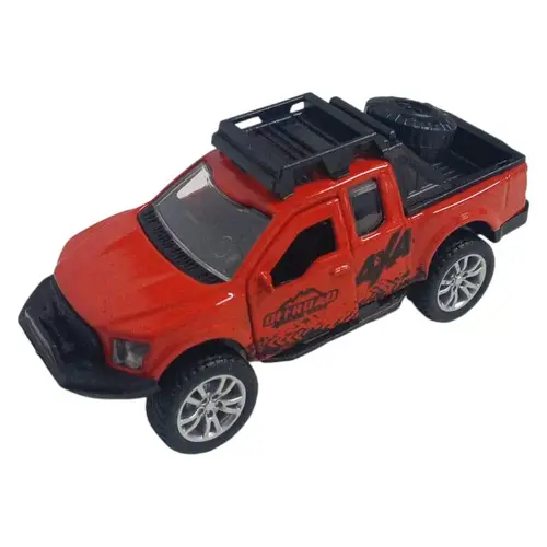 Çek Bırak Metal Arazi Aracı 13 cm - Kırmızı - 1 ADET