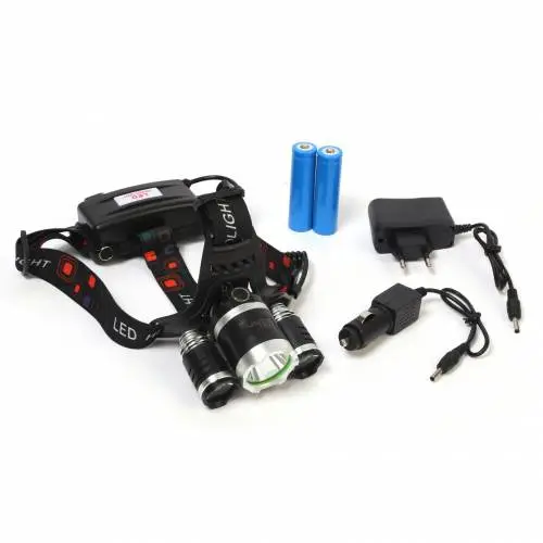 F.B.I BR-5000 T6 5000 LM 3xCree XML-T6+2R5 LED Kafa Feneri 3