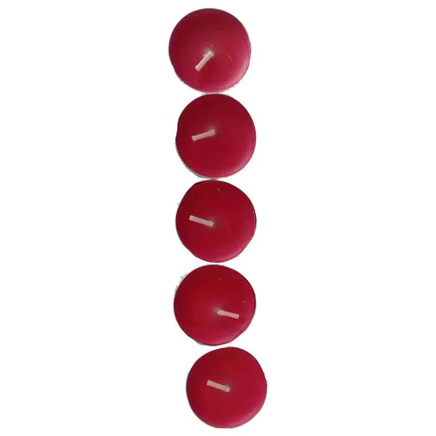 Tea Lights Kırmızı Mum 5 li 1 Paket 4