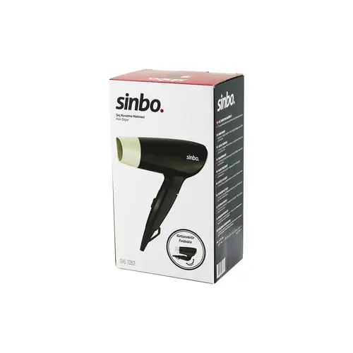 SAÇ KURUTMA MAKİNESİ KATLANABİLİR 2 KADEME HIZ AYARI SHD-7053