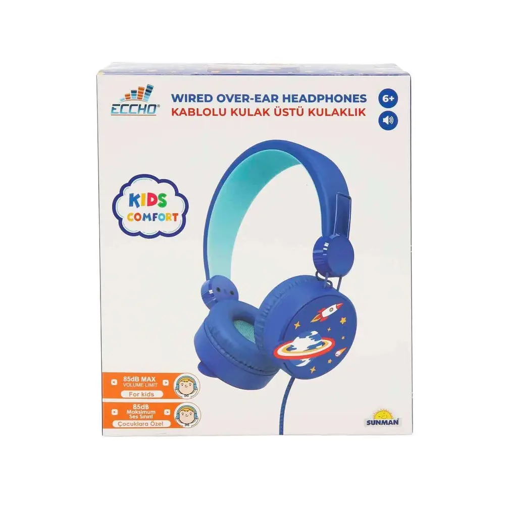 S02002604 -SUN-GLE-ECH-KULAKLIK MİKROFONLU KABLOLU UZAY RESİMLİ MV. 4