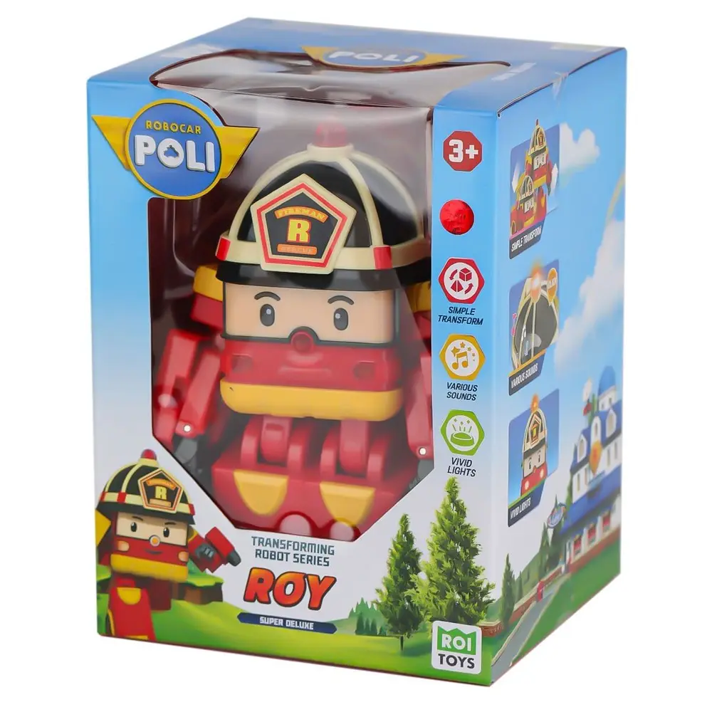 POLI MRT-686 Sesli ve Işıklı Robar Poli Büyük Transforming Robot Roy -Necot