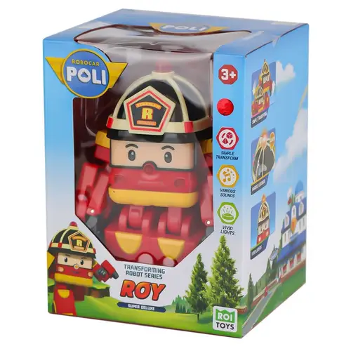 POLI MRT-686 Sesli ve Işıklı Robar Poli Büyük Transforming Robot Roy -Necot