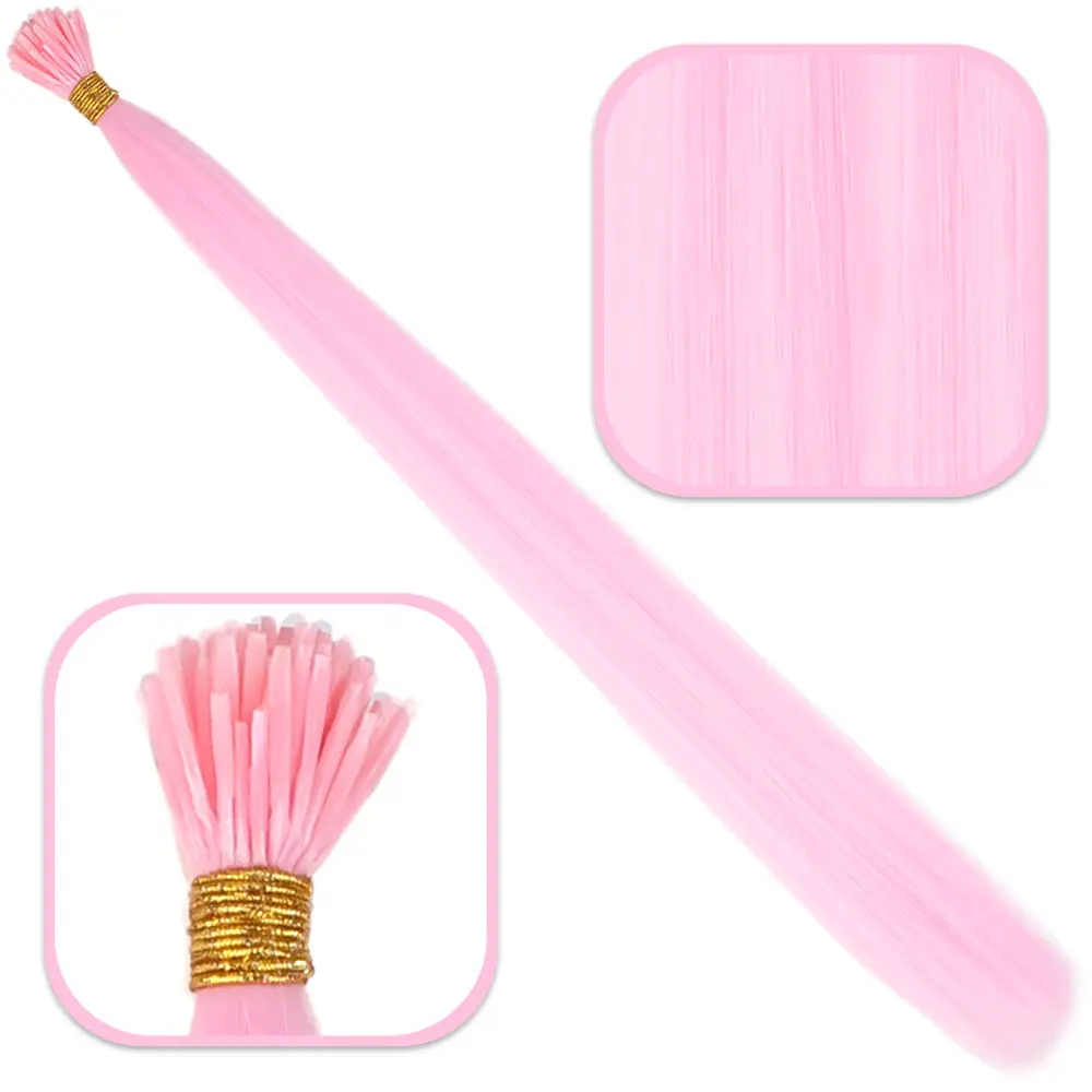 Fiber Sen Boncuk Kaynaklık Renkli / Şeker Pembe / 100 Adet