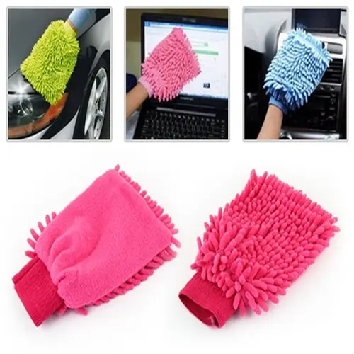 Mikrofiber Temizlik Eldiveni - Araç Yı Eldiveni Oto Yı Temizleme Cila Eldiveni 2
