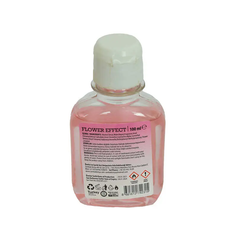 Çiçek Kolonyası Flower Effect Eau De Cologne 80 Derece 100 ML 3
