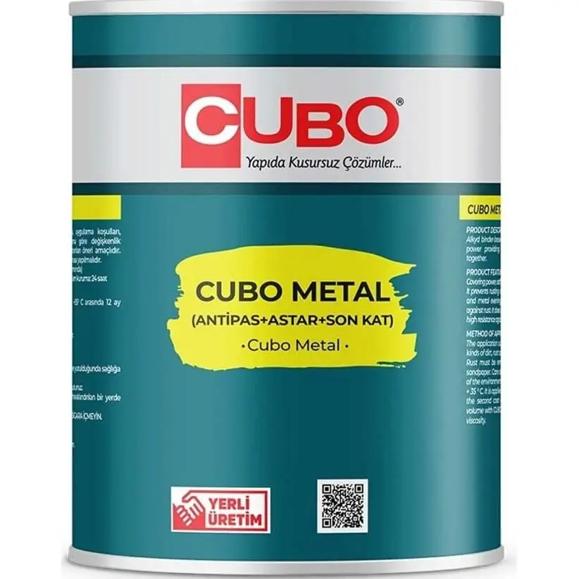 Cubo Metal Pas Boyası Nefti Yeşil 2,5 Litre 2