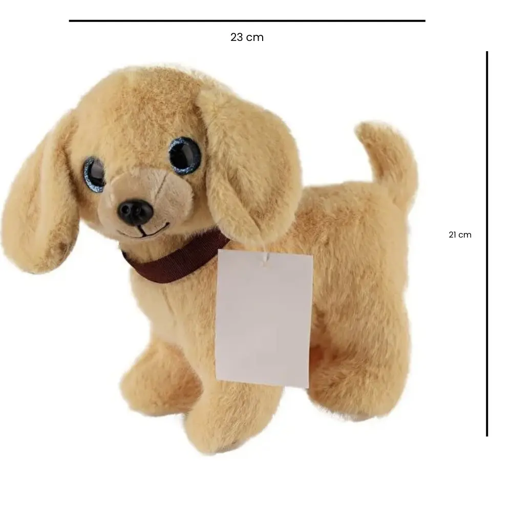 Sesli Peluş Köpek - 2309033 - Açık Kahverengi - 1 ADET 2
