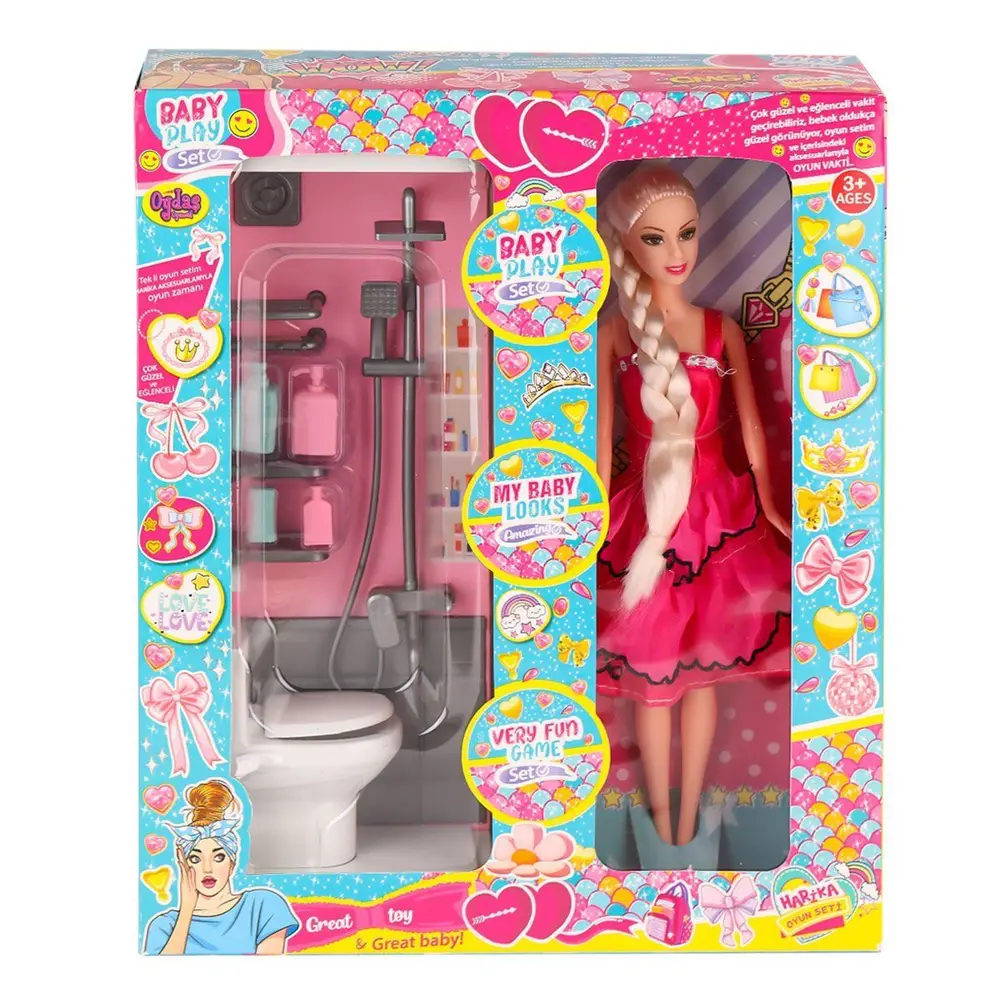 OYD-02387 Bebek ve Banyo Oyun Seti -Oydaş Oyuncak 2