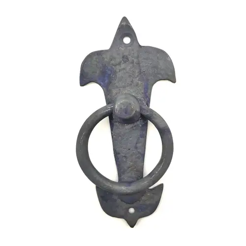 Antika Tarz Dekoratif Pirinç Kapı Halkası - 165x70mm, Oksit