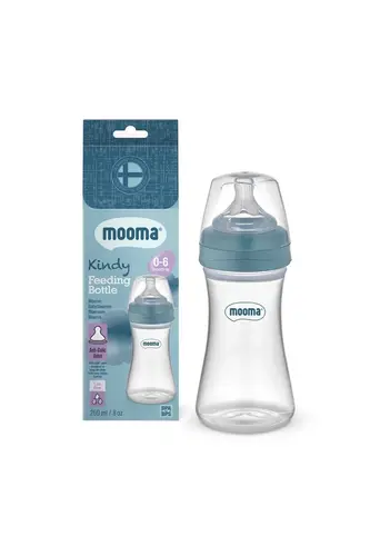 Biberon Anti Kolik Biberon 250 ml Kapaklı Biberon 0 - 6 Ay (Yaş Akış)