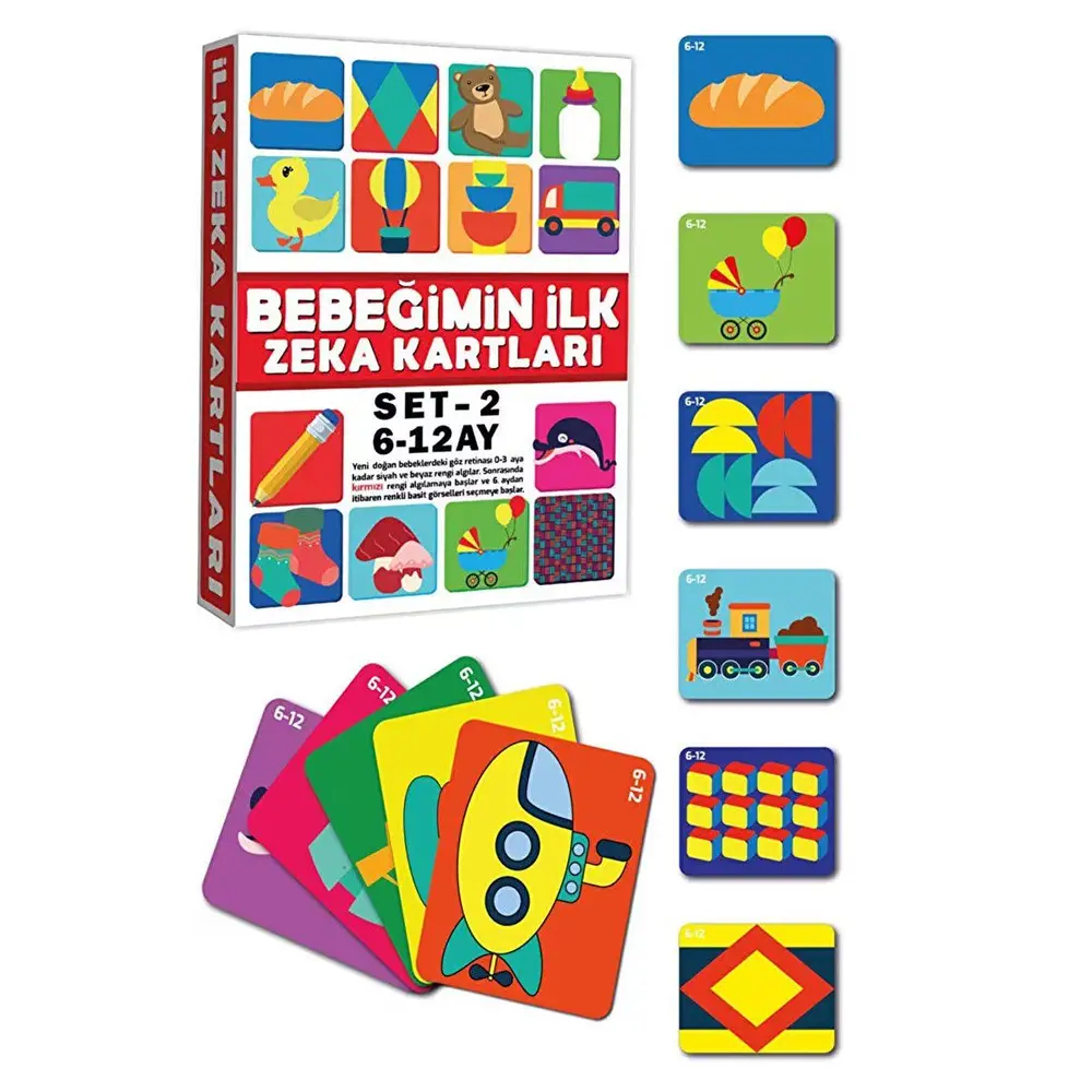 2205 EĞİTİCİ KARTLAR 6-12 AY ZEKA KARTLARI 2
