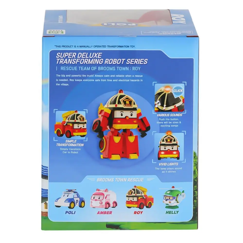 POLI MRT-686 Sesli ve Işıklı Robar Poli Büyük Transforming Robot Roy -Necot 4