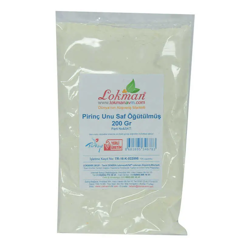 Pirinç Unu Saf Öğütülmüş 200 Gr Paket 3
