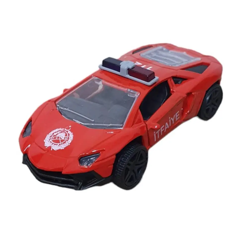 Çek Bırak Metal Araba Lamborgini - ILK003 - İtfaiye - 1 ADET 4